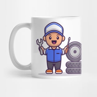 Male Mechanic Mug